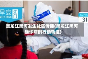 黑龙江黑河发生社区传播(黑龙江黑河确诊病例行动轨迹)
