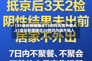 【31省份新增确诊12例均为境外输入,31省份新增确诊20例均为境外输入】