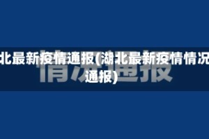 湖北最新疫情通报(湖北最新疫情情况通报)