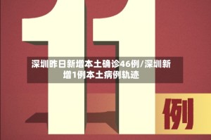 深圳昨日新增本土确诊46例/深圳新增1例本土病例轨迹