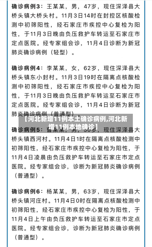 【河北新增11例本土确诊病例,河北新增11例本地确诊】-第3张图片