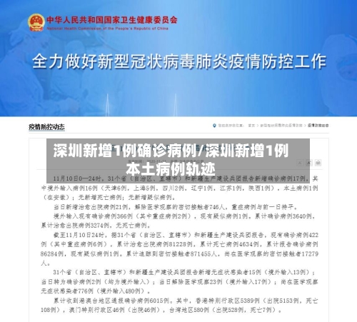 深圳新增1例确诊病例/深圳新增1例本土病例轨迹-第2张图片