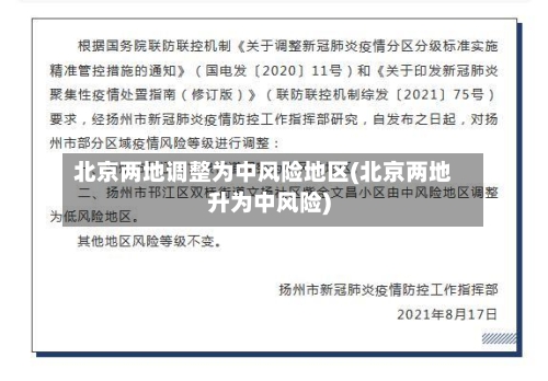 北京两地调整为中风险地区(北京两地升为中风险)-第1张图片